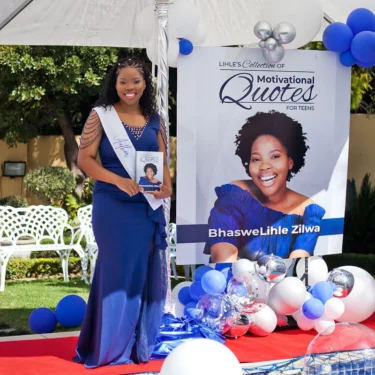 Author Lihle and Motivational Quotes Banner Outdoor"
