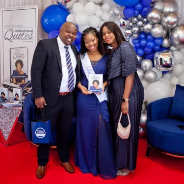 BhasweLihle Zilwa Book Launch Trio Portrait"