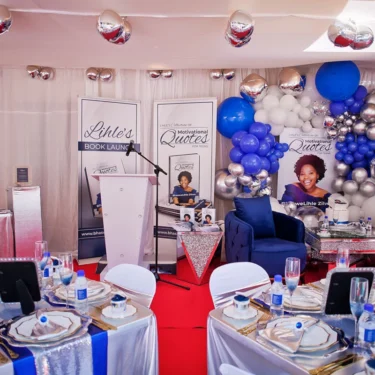 Lihle Zilwa Book Launch Venue Set Up"
